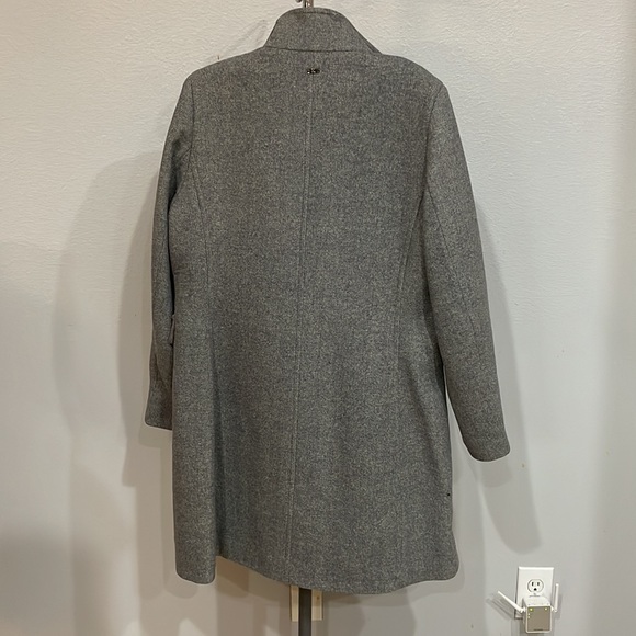 Calvin Klein Grey Dress Coat Size L - Picture 5 of 7